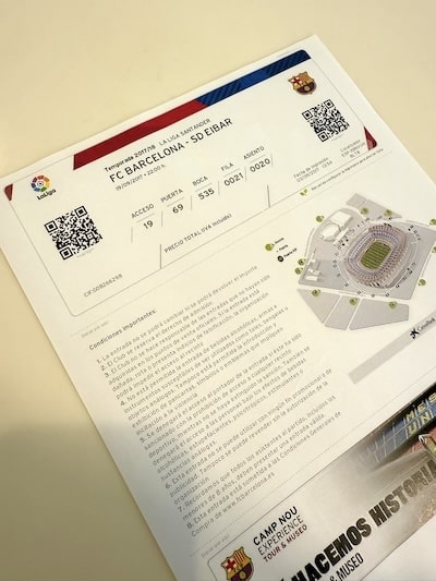 スポーツイベント365で買ったEチケットの印刷